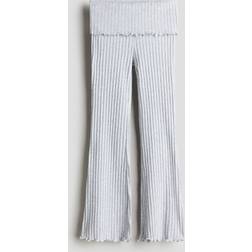 H&M Girls Flared Jersey Trousers - Grey