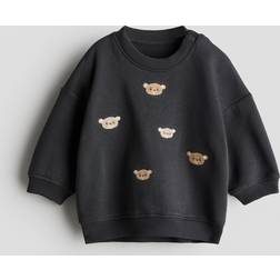H&M Motif-Detail Sweatshirt - Grey