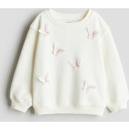 H&M Motif-Detail Sweatshirt - White