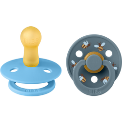 Bibs Pacifier Studio Colour 2-pack Bumblebee Latex Size 2 Breeze Mix