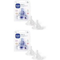 Mam Slow Flow Skin Soft Silicone Teats Pack of 2