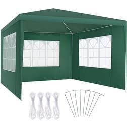 tectake Gazebo Barinas 3 Side Panels 3x3m Green