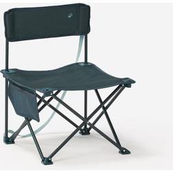 Quechua Camping Folding Low Chair 100 Blue Cornflower Blue