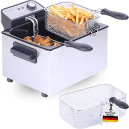 Sommertal XXL Doppel-Fritteuse mit Öl oder Fett DF3270