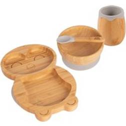 Tiny Dining 4pcs Pickles The Penguin Bamboo Suction Toddler Child And Baby Feeding Set