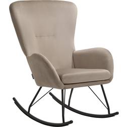 tectake Swing Armchair With Steel Runners Rocking Chair