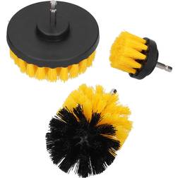 Tomtop Jms Drill Brush Attachment Set Nylon Hair Power Scrubber Brush Floor Tile Cleaning Tool Yellow