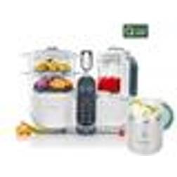 Babymoov Pack Robot Nutribaby Blanc Contenant Isy Inox
