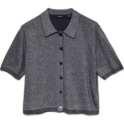 Vero Moda Vmhappyshine Stickad Pikétröja - Gorm