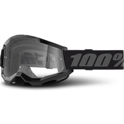 100% Strata 2 Goggle - Black/Clear