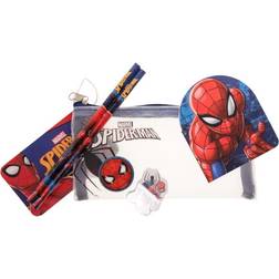 Stor Filled Mesh Pencil Pouch with Stationery Spiderman