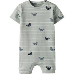 Name It Aqua Sunsuit Vroels - Gray Crabs