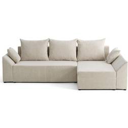 BESTMOBILIER Reversible Beige Sofa 248cm 4 Seater