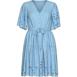 Selected Femme Embroidered Mini Dress