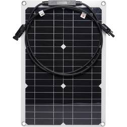 MTK Solpanel 20W Monokristallin Silikon Böjbar Solplatta
