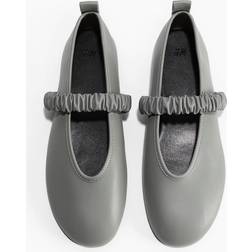 H&M Ballerinasko Med Scrunchie-Detalje - Grå