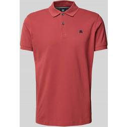 Lerros Lerros Poloshirt Mit Label-Stitching - Rot