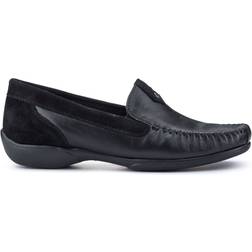Pavers Leather Moccasins - Black