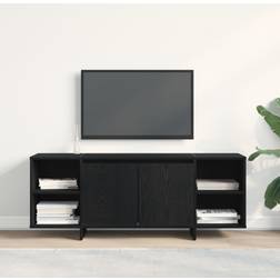 vidaXL Svart Ek 120 x 30 x 40.5 cm TV-bänk