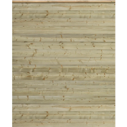 Plus Plank Profilzaun Holz 1740 x 2030 mm Natur