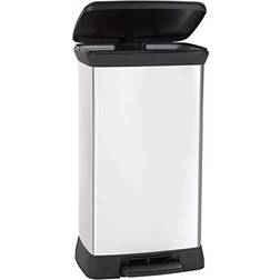 Curver Metal Effect Pedal Touch Deco Bin 50 Litre