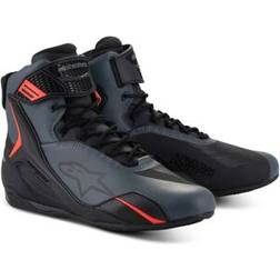 Alpinestars Faster-4 Motorcycle Shoes - Black/Grey/Red