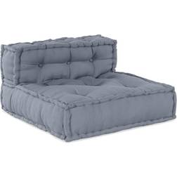 vidaXL Grey Modular 70 x 70 x 54 Pouffe