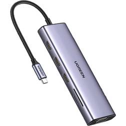 Ugreen USB C-dockningsstation 10 I 1 USB C-hubb PD SD/TF
