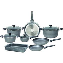 Tognana Batteria 12 Pezzi in Alluminio Grigio Set di pentole