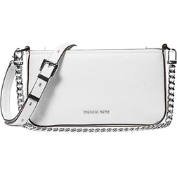 Michael Kors Bryant Small Pebbled Leather Convertible Pochette - White