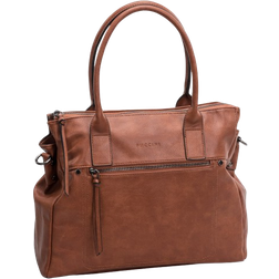 Puccini Donna Arbetsväska Datorfack - Cognac