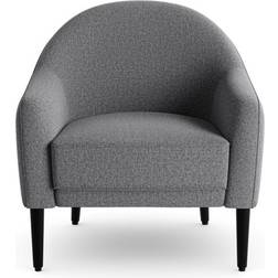 Dunelm Kaspar Soft Texture Tub Charcoal Armchair 81cm