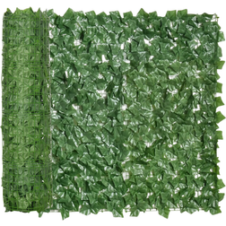 OutSunny Künstliche Hecke Sichtschutzhecke Pflanzen Hecke Wanddekoration 300x100cm