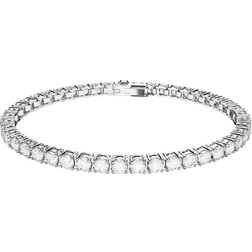 Swarovski Matrix Tennis Bracelet - Silver/Transparent