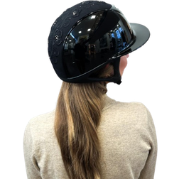 One K Advancé Riding Helmet - Embroidery Top - Black Glossy