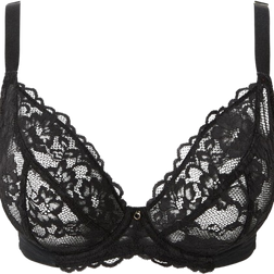 Ann Summers Sexy Lace Fuller Bust Non Padded Plunge Bra - Black