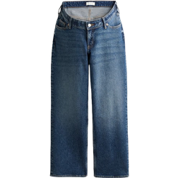 H&M MAMA Blå MAMA Before & After Straight Low Ankle Jeans