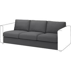 IKEA Vimle Klädsel Till 3-sitssektion Hallarp Sofföverdrag Grå (57x38cm)