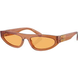 Miu Miu Stylish Sunglasses with Yellow Lenses - Brown