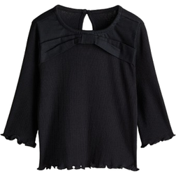 H&M Baby Bowdetail Jersey Top - Black