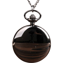Grandado Retro Two-faced Pocket Watch Silver