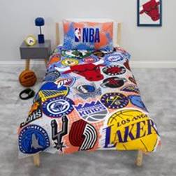 Character World NBA Divide Reversible Single & Pillowcase Set - Multicolor Duvet Cover