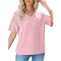 Shein Womens Twisted Threaded ShortSleeved TShirt