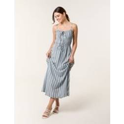 Blue Vanilla Tie Front Midi Dress - Light