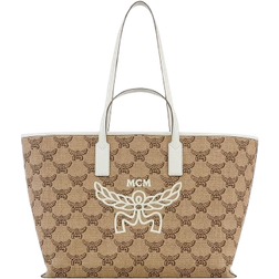 MCM Himmel Medium Tote Bag - Beige