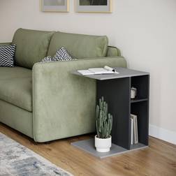 URBN Living C-Shape Sofa Side Wooden End Coffee Small Table 30x45cm