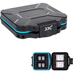 JJC Speicherkarten Hülle Schlanker Halter für 4 SD SDXC SDHC und 8 Micro SD Micro SDXC Micro SDHC TF Karten