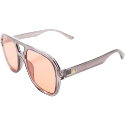 AIRE Whirlpool Aviator Sunglasses - Smokey Grey/Pink Lens