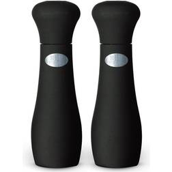 Weber Premium Salz Pfeffermühle 19cm Höhe Softcoat Beschichtung Schwarz Peberkværn, Saltkværn