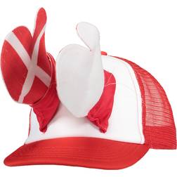 Danmark Klappande Hat - Röd/Vit